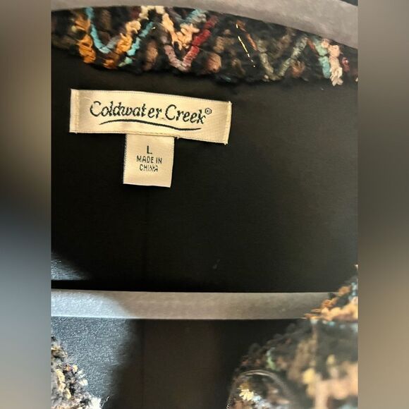 Coldwater Creek Multicolor Chevron Vest - Picture 3 of 5